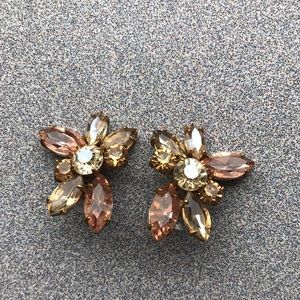 J Crew Colored Crystal Earrings
